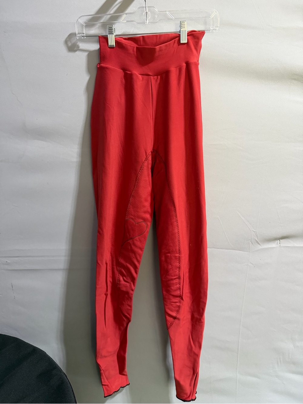 Aanstadt das deerskin Fullseat  breeches Red High-Waist Riding Leggings